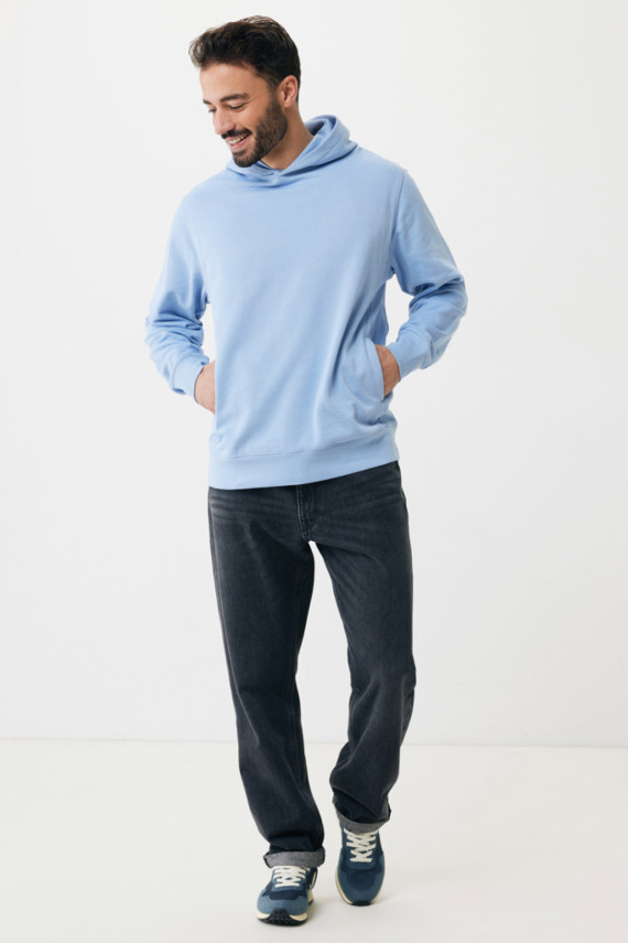 Mikina s kapucí a bočními kapsami IQONIQ Yengo z rec. bavlny