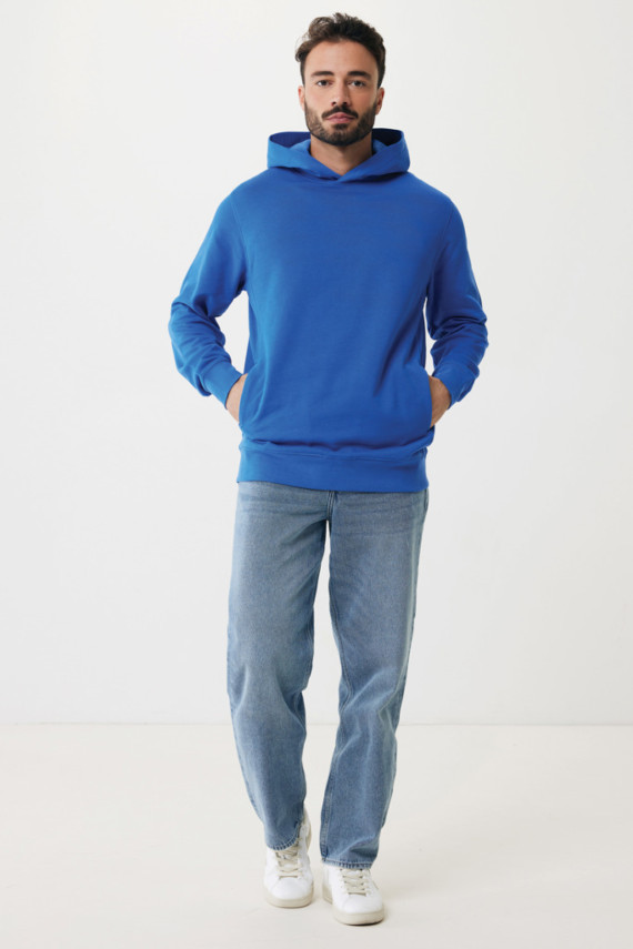 Mikina s kapucí a bočními kapsami IQONIQ Yengo z rec. bavlny