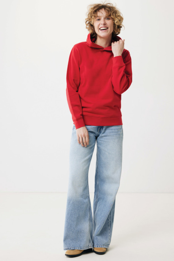 Mikina s kapucí a bočními kapsami IQONIQ Yengo z rec. bavlny