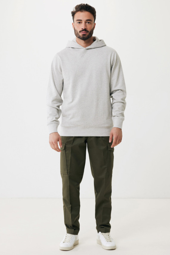 Mikina s kapucí a bočními kapsami IQONIQ Yengo z rec. bavlny