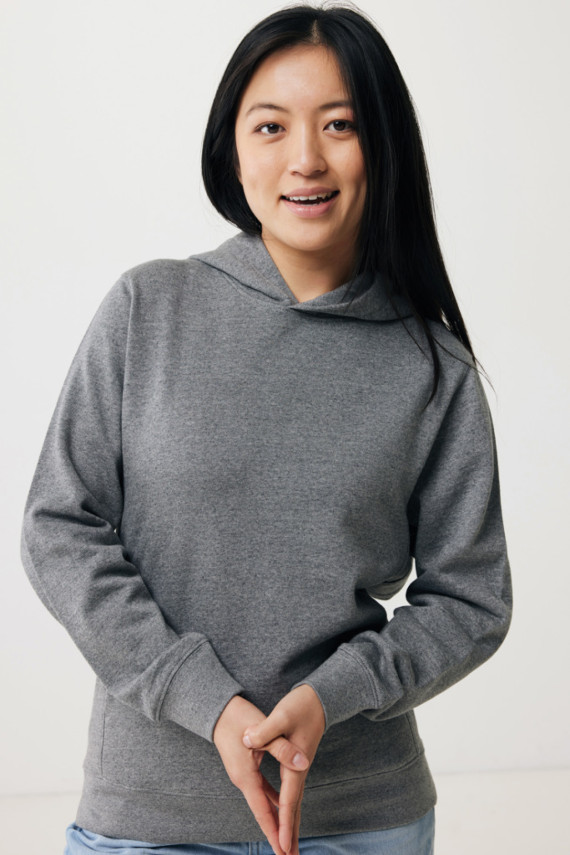 Mikina s kapucí a bočními kapsami IQONIQ Yengo z rec. bavlny