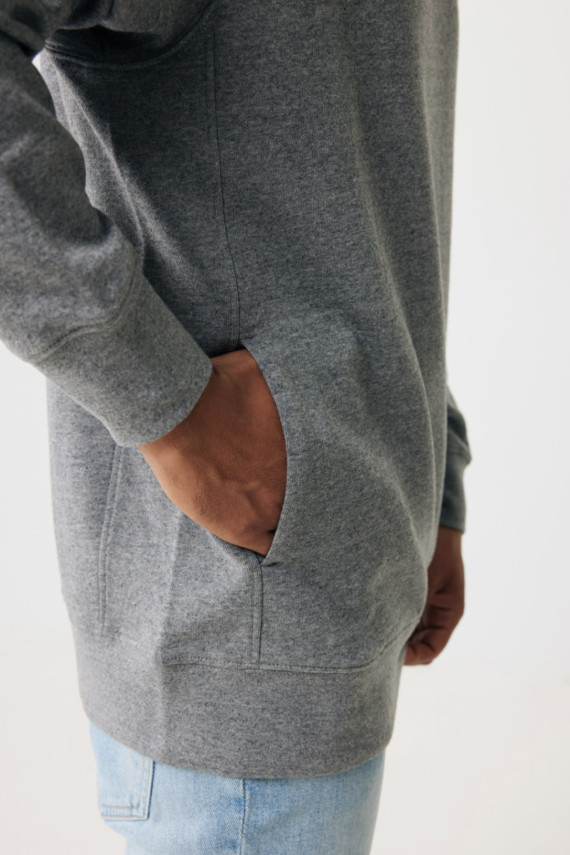 Mikina s kapucí a bočními kapsami IQONIQ Yengo z rec. bavlny