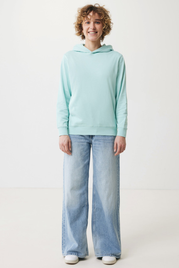 Mikina s kapucí a bočními kapsami IQONIQ Yengo z rec. bavlny