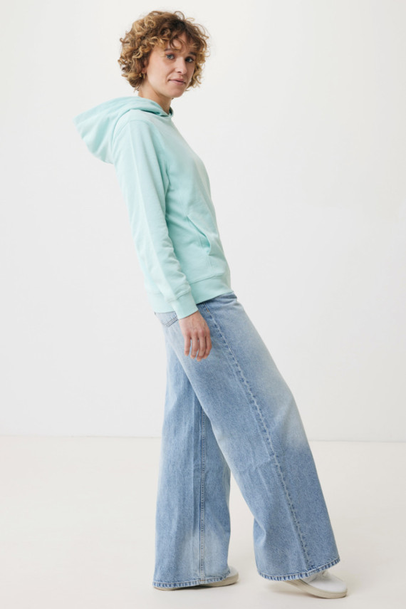 Mikina s kapucí a bočními kapsami IQONIQ Yengo z rec. bavlny