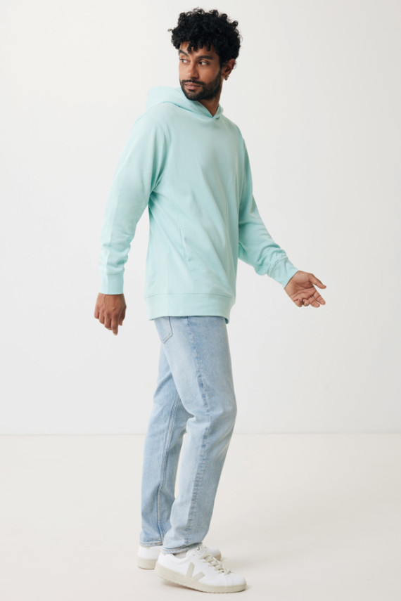 Mikina s kapucí a bočními kapsami IQONIQ Yengo z rec. bavlny