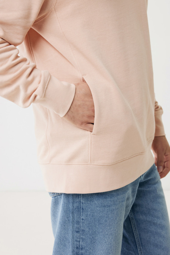 Mikina s kapucí a bočními kapsami IQONIQ Yengo z rec. bavlny