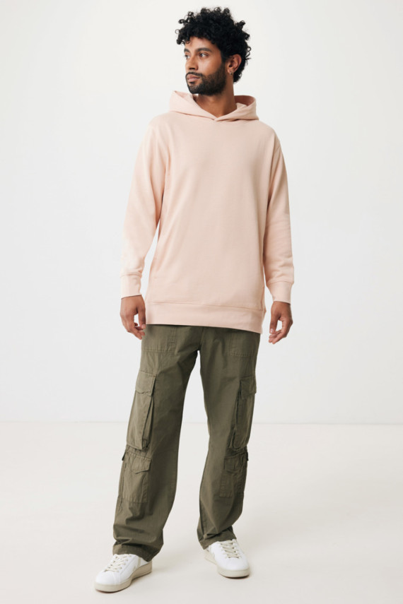 Mikina s kapucí a bočními kapsami IQONIQ Yengo z rec. bavlny