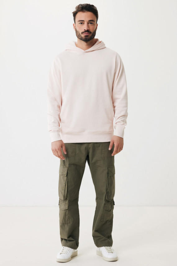 Mikina s kapucí a bočními kapsami IQONIQ Yengo z rec. bavlny