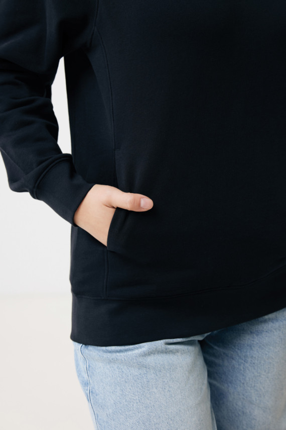 Mikina s kapucí a bočními kapsami IQONIQ Yengo z rec. bavlny