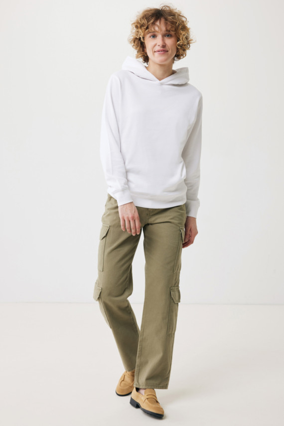 Mikina s kapucí a bočními kapsami IQONIQ Yengo z rec. bavlny