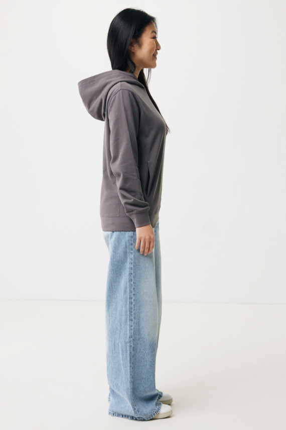 Mikina s kapucí a bočními kapsami IQONIQ Yengo z rec. bavlny