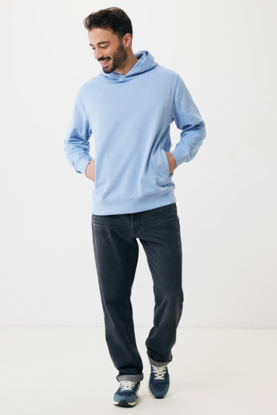 Mikina s kapucí a bočními kapsami IQONIQ Yengo z rec. bavlny