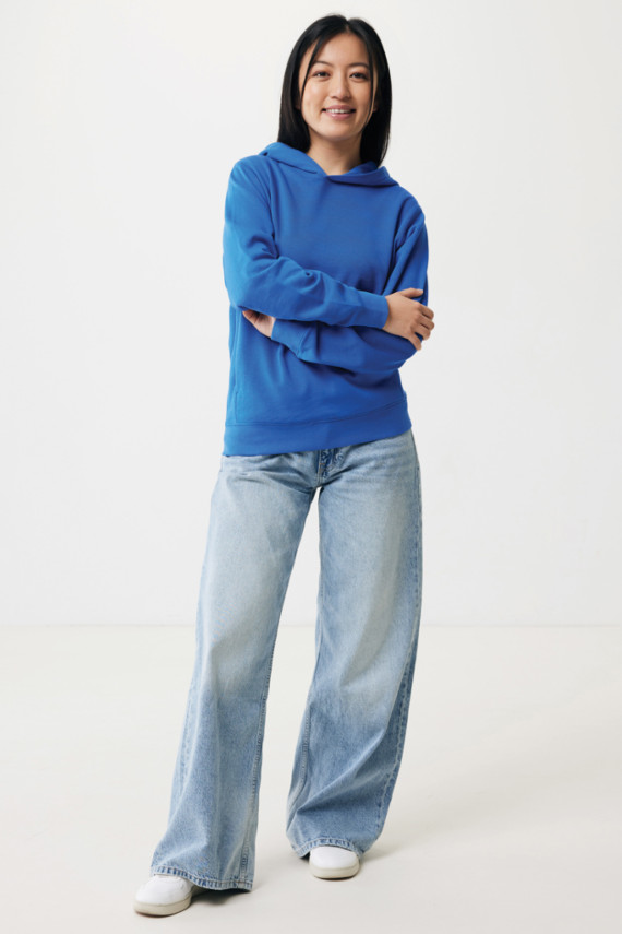 Mikina s kapucí a bočními kapsami IQONIQ Yengo z rec. bavlny