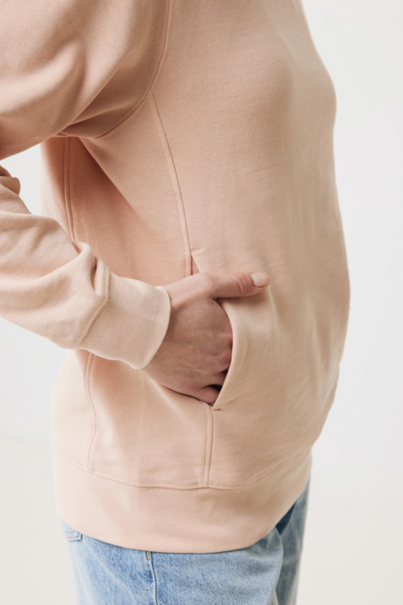 Mikina s kapucí a bočními kapsami IQONIQ Yengo z rec. bavlny