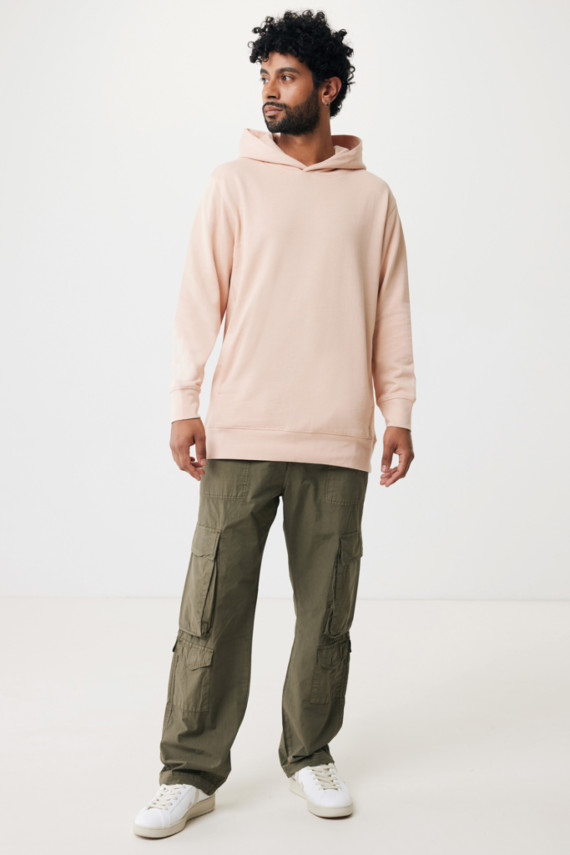 Mikina s kapucí a bočními kapsami IQONIQ Yengo z rec. bavlny