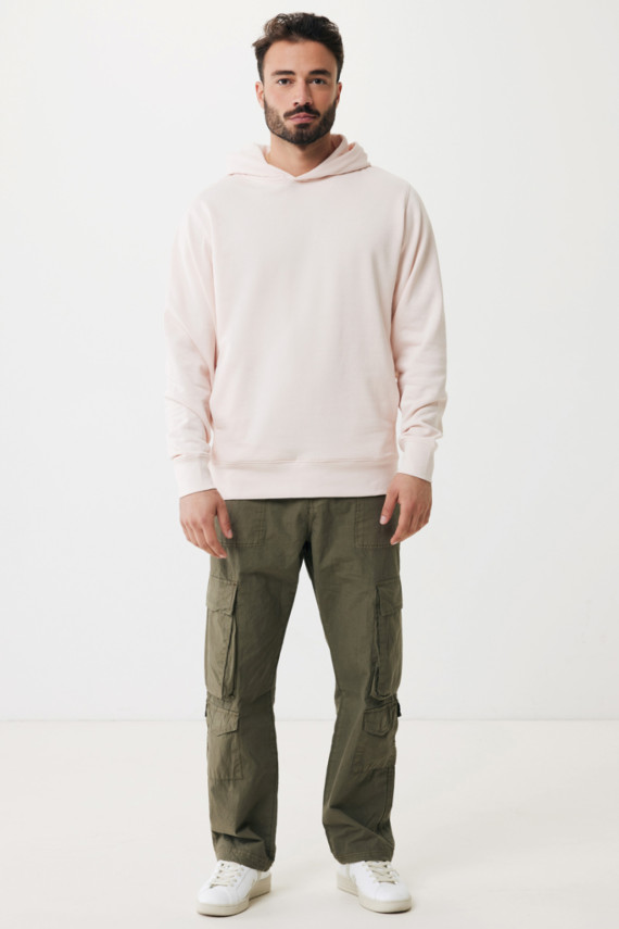 Mikina s kapucí a bočními kapsami IQONIQ Yengo z rec. bavlny