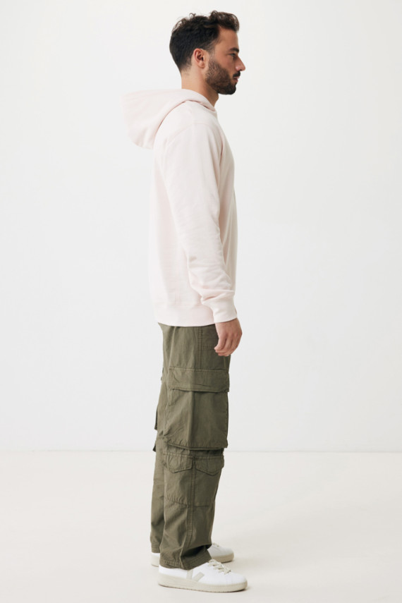 Mikina s kapucí a bočními kapsami IQONIQ Yengo z rec. bavlny