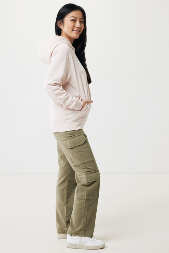 Mikina s kapucí a bočními kapsami IQONIQ Yengo z rec. bavlny