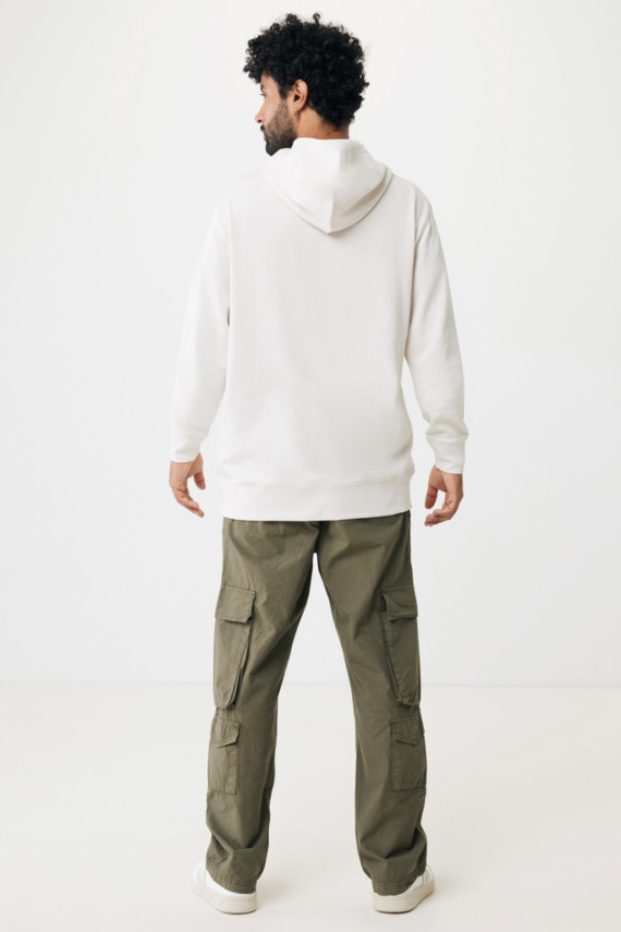Mikina s kapucí a bočními kapsami IQONIQ Yengo z rec. bavlny