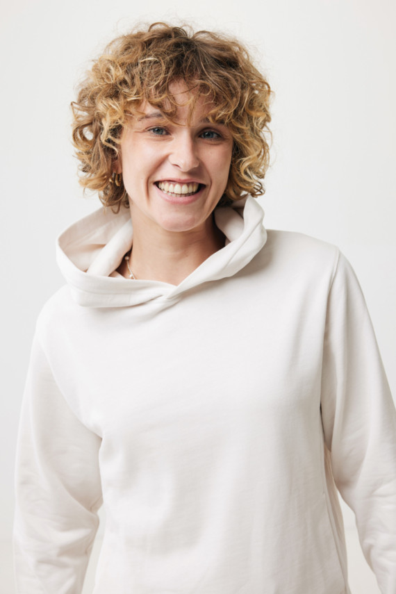 Mikina s kapucí a bočními kapsami IQONIQ Yengo z rec. bavlny