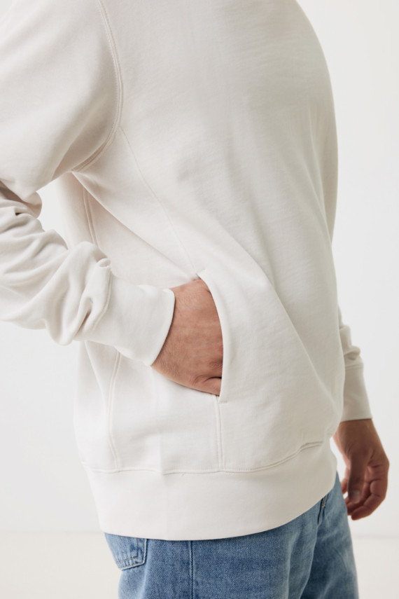 Mikina s kapucí a bočními kapsami IQONIQ Yengo z rec. bavlny