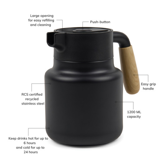 Termo džbán 1200ml VINGA Arbe z RCS