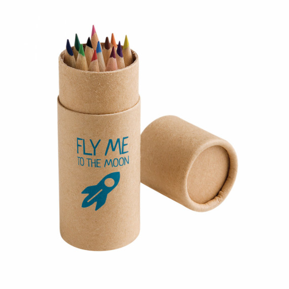 CYLINDER. Sada 12 pastelek v krabičce