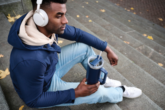 Termohrnek 1200ml Peakflow z RCS recykl. nerezové oceli