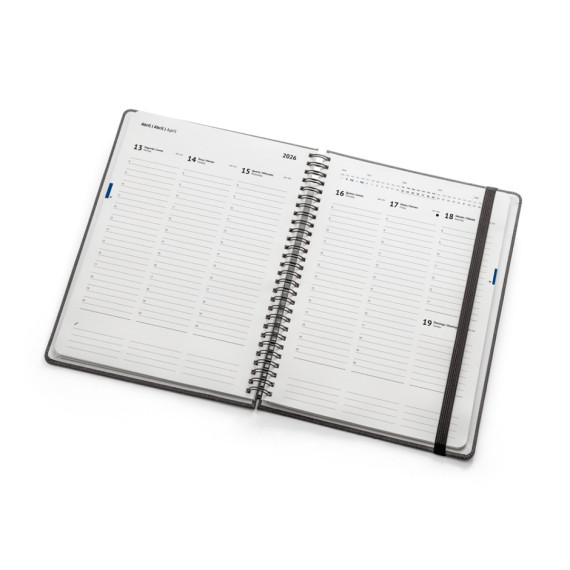 SIMMEL B5. Diář B5 s prsteny z recyklované kůže