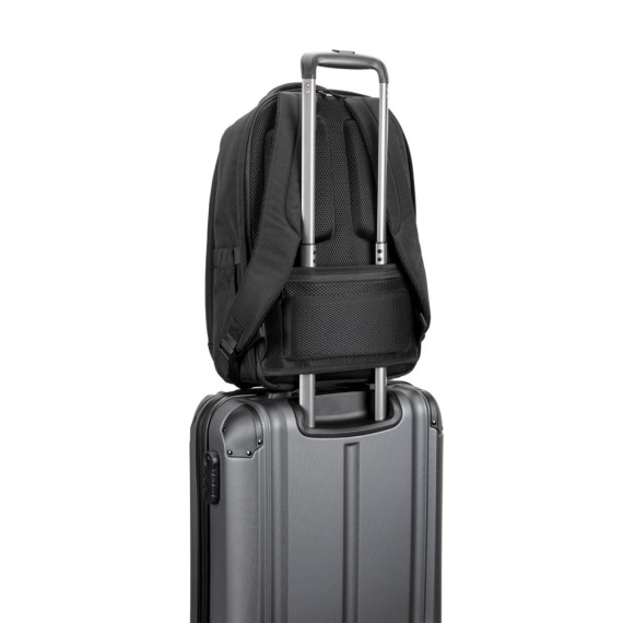 YANGON BPACK. Batoh proti krádeži, z kepru s vodoodpudivou úpravou a recyklovaného polyesteru 600D vysoké hustoty, na 17.3" notebook