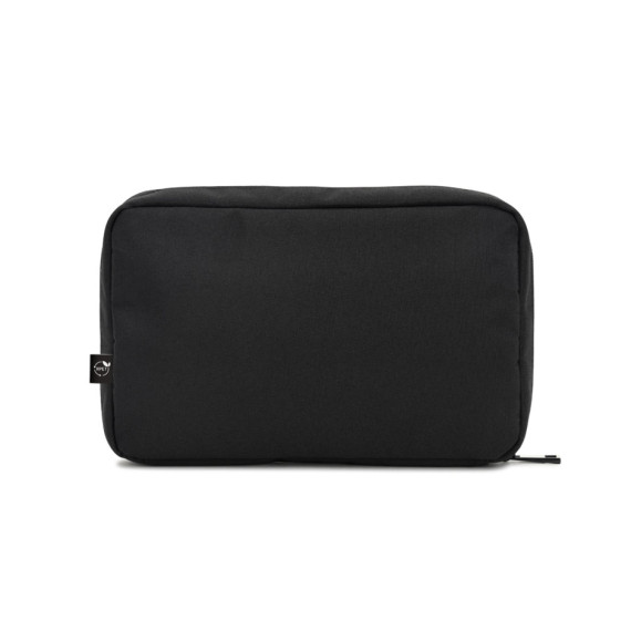 YANGON. Prostorná organizační taška na technické příslušenství z kepru s vodoodpudivou úpravou a recyklovaného polyesteru 600D