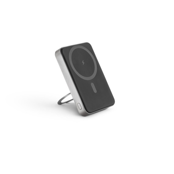 WARSHEL 10. Magnetická powerbanka 10 000 mAh s 15W superrychlou bezdrátovou nabíječkou z recyklovaného ABS (100% rABS) se stojánkem