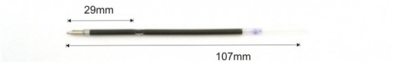 náplň X20, 107mm semigel, hrot 0,6mm