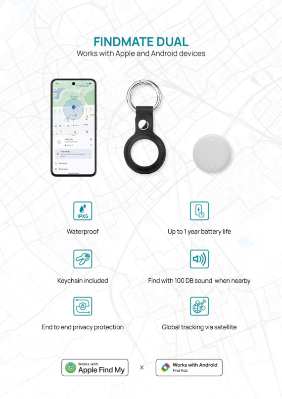 Duální lokátor předmětů Findmate Dual
