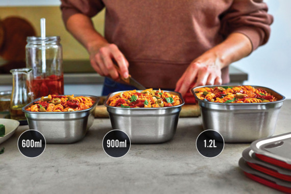 Sada 3 krabiček na jídlo – malá, střední, velká Black+Blum