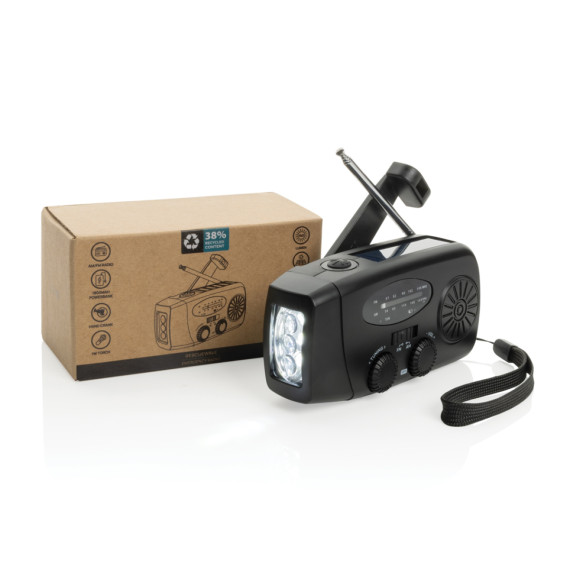 Nouzové rádio RescueWave RCS z recyklovaného plastu