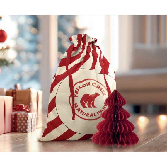 LAUKKU, Velká bavlněná vánoční taška