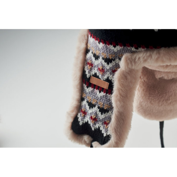 YULONG, Pletená čepice s klapkami