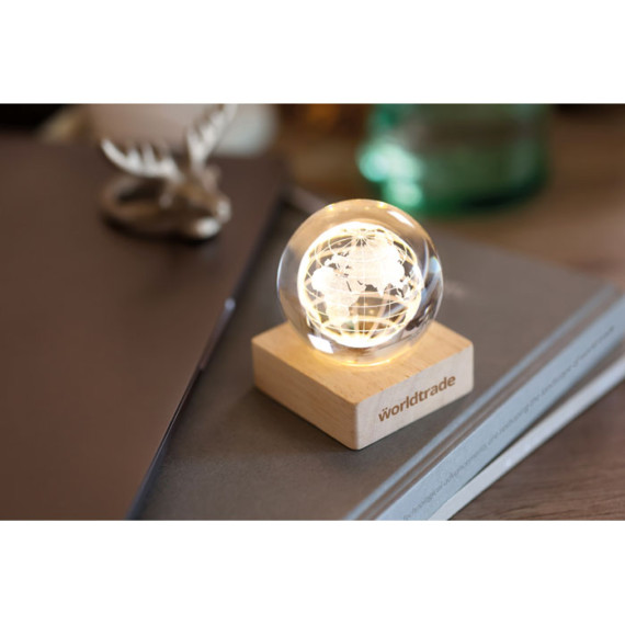 GLOBE LIGHT, Skleněný globus s LED
