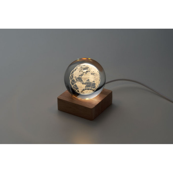 GLOBE LIGHT, Skleněný globus s LED
