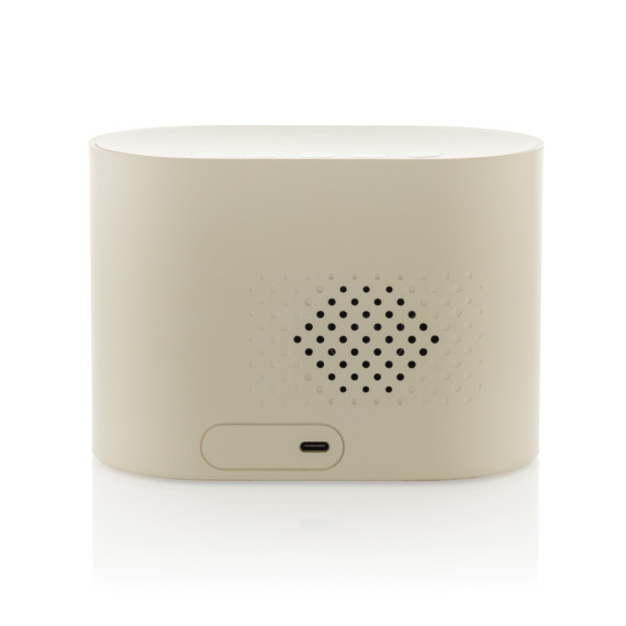 Budík s bílým šumem LumaRise z RCS recyklovaného plastu