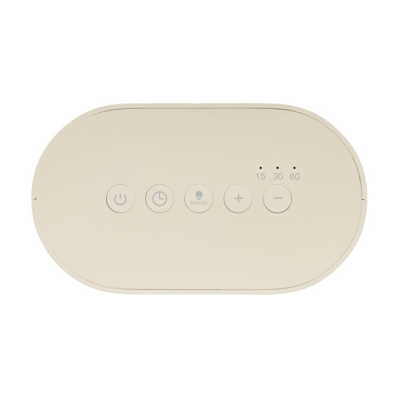 Budík s bílým šumem LumaRise z RCS recyklovaného plastu