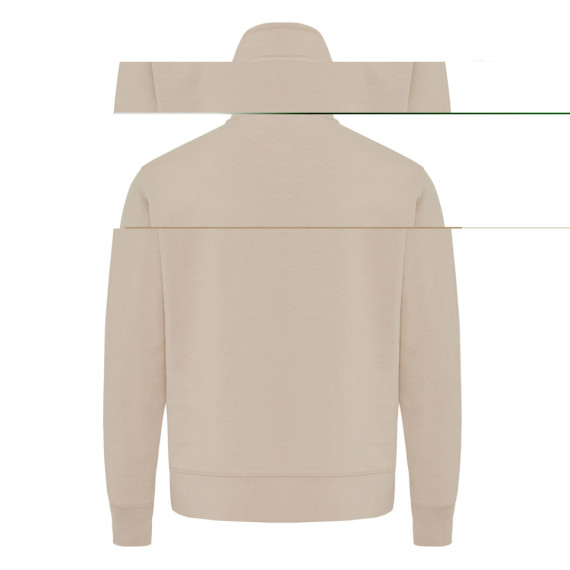 Svetr se čtvrtečním zipem IQONIQ Elgon z recykl. bavlny