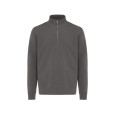 Svetr se čtvrtečním zipem IQONIQ Elgon z recykl. bavlny