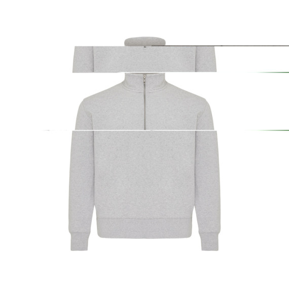 Svetr se čtvrtečním zipem IQONIQ Elgon z recykl. bavlny