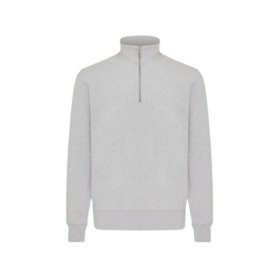 Svetr se čtvrtečním zipem IQONIQ Elgon z recykl. bavlny