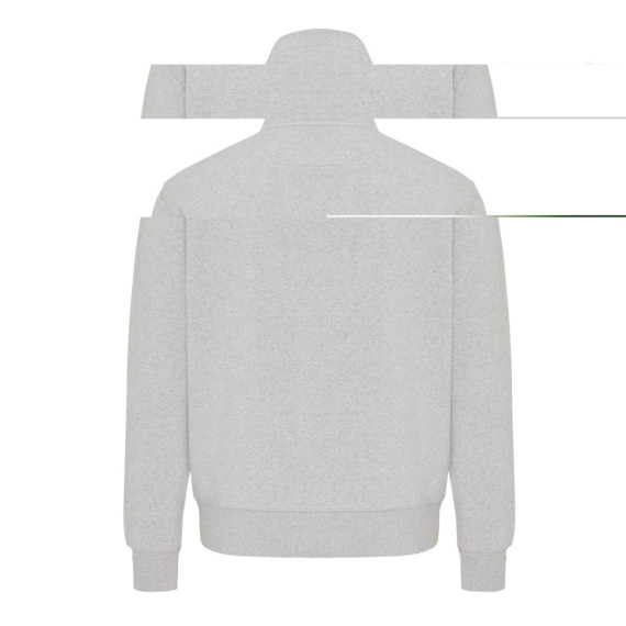 Svetr se čtvrtečním zipem IQONIQ Elgon z recykl. bavlny